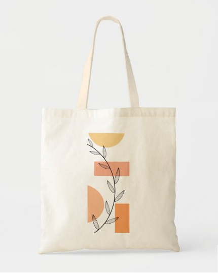Flower tote bags