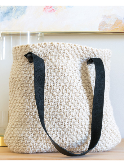 Knitting tote bags by annie