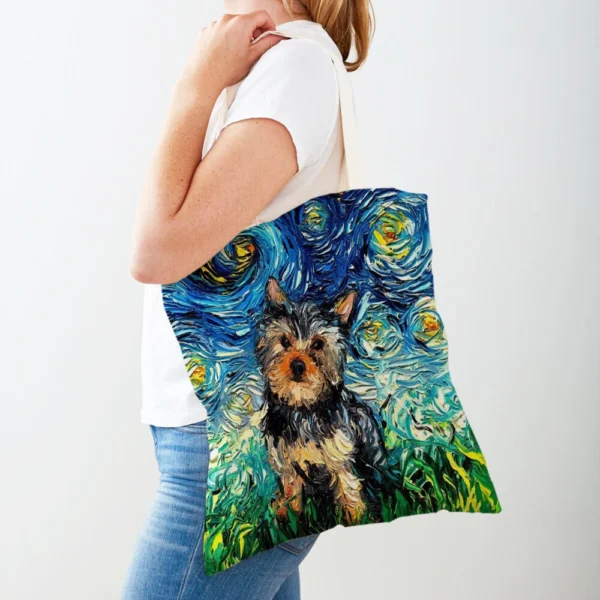 Sky Dog Tote Bag Handbag Animal