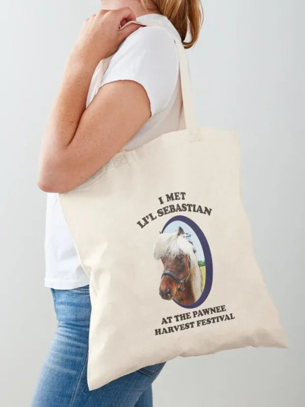 Lil Sebastian Parks Recreation Tote Bag