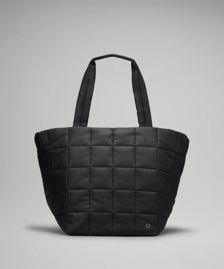 Lululemon puffer totebag