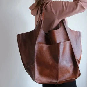 Womens Extra Large Leather Tote Bags Soft Leather Large Bag