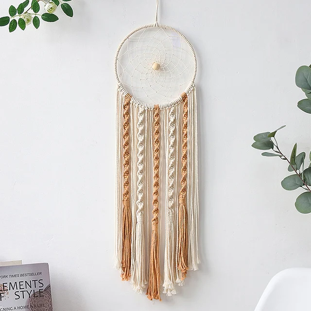 Macrame Dream Catcher Large Wall Hanging Home Decor Dreamcatcher Cotton Rope Tassel Woven Bohemian Wall Hanging.jpg 640x640 1