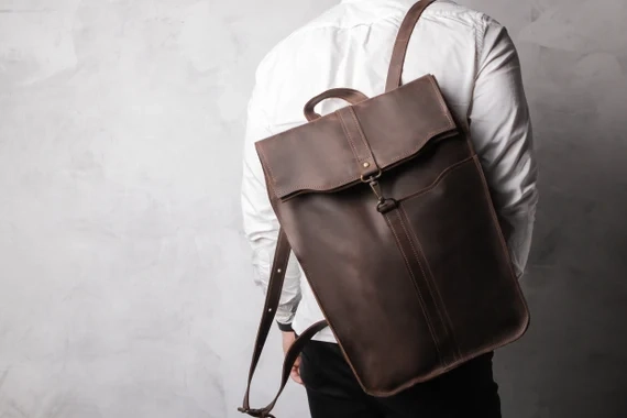leather backpack