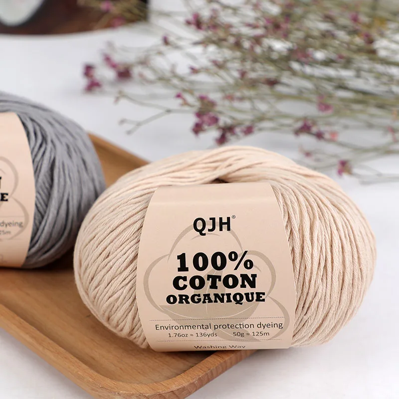 3PCS 100 Organic Cotton Yarn Machine Washable For Adult Baby Sweaters Gloves Scarves Hats Etc 50 4