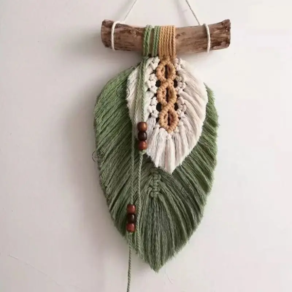 Macrame Leaf Wall Hanging 4