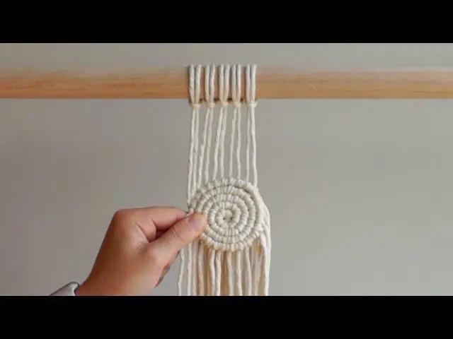 macrame spiral pattern