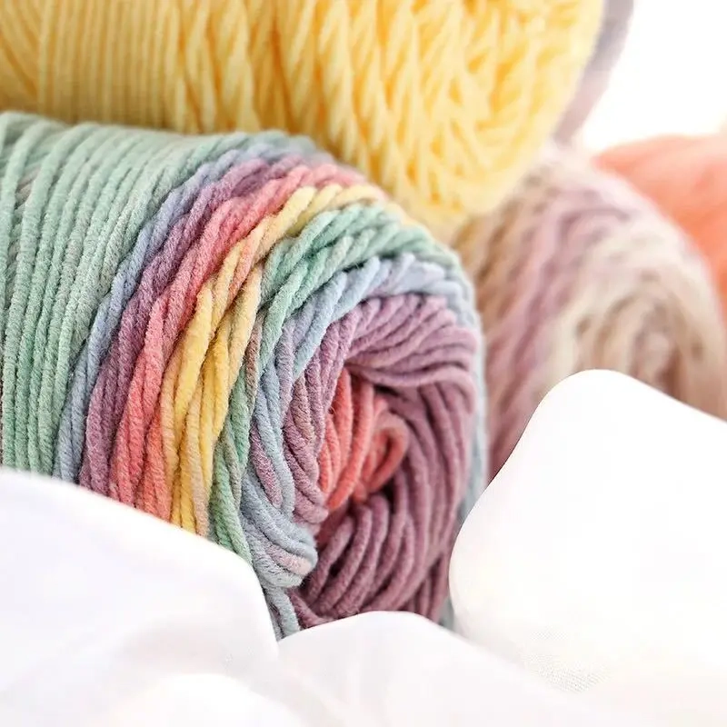 rainbow cotton yarn