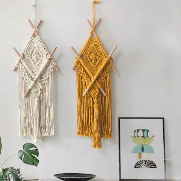 Bohemian Tassel Macrame Wall Hanging 3