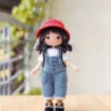 Cute Girl Ornaments Crochet Doll 2