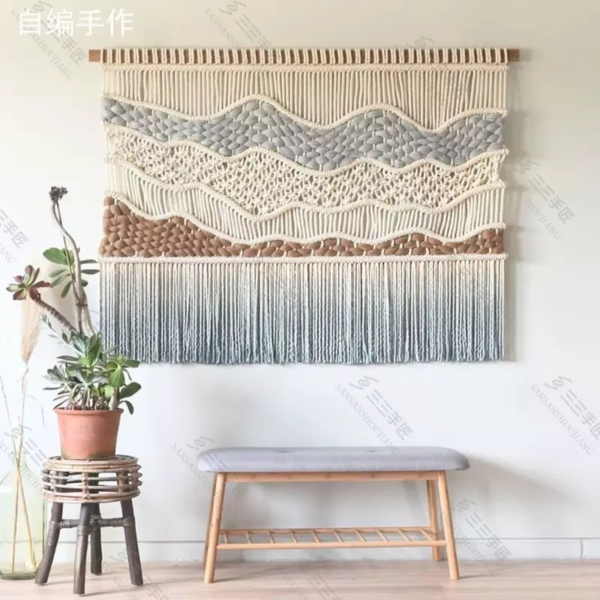 Large Nordic Bohemian for Macrame Wall Hanging 2