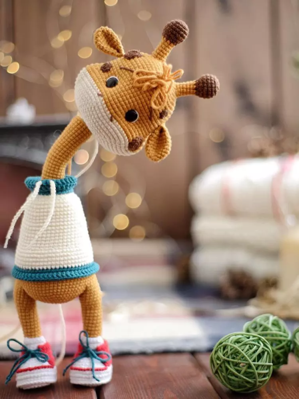 Melvin The Giraffe Crochet Doll 7