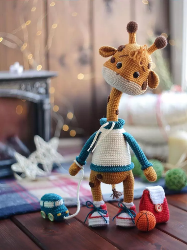 Melvin The Giraffe Crochet Doll 8