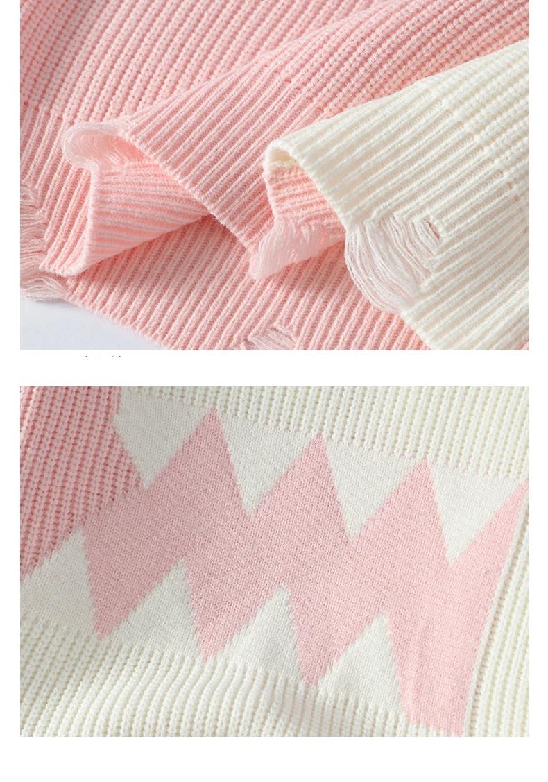 Knitted Pullover Harajuku Fun Dinosaur 12 10754 2b7fe4