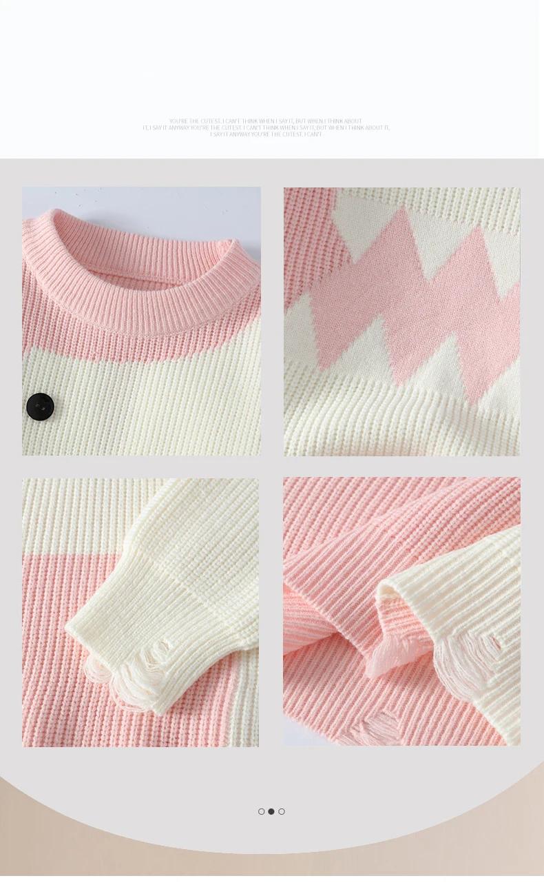 Knitted Pullover Harajuku Fun Dinosaur 4 10754 be191c