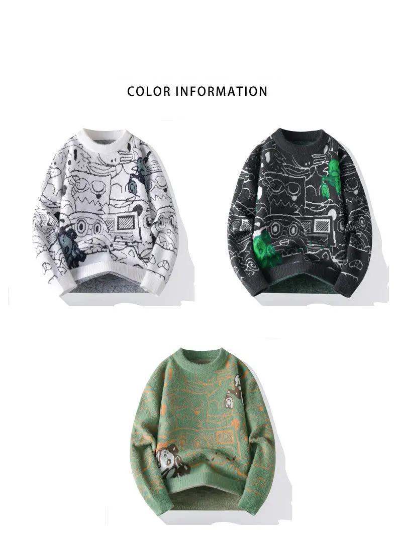 Round Collar Knitted Pullover Sweater Men 6 11830 fcdea6