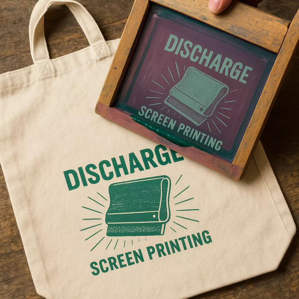 5 Best Tote Bag Screen Printing Methods You Need to Know to Make Your Designs Stand Out 4 discharge screen printing on tote bag