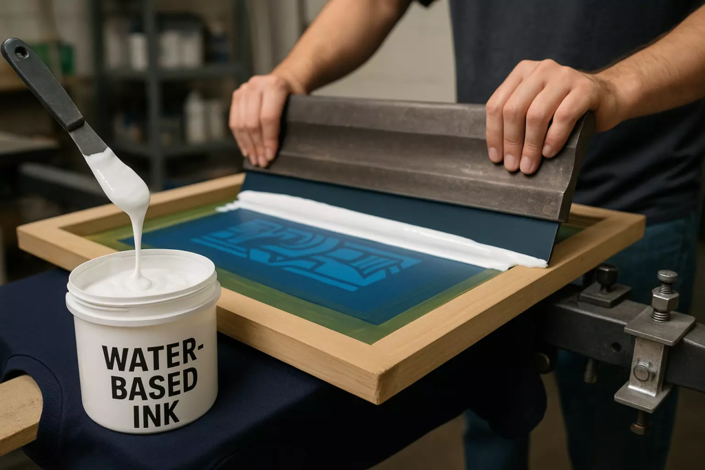 5 Best Tote Bag Screen Printing Methods You Need to Know to Make Your Designs Stand Out 3 water based screen printing