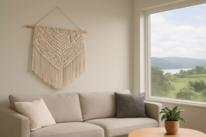 White Macrame Wall Hanging 2