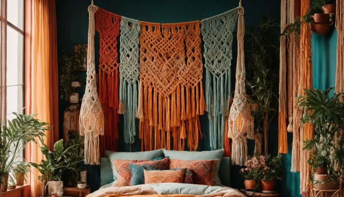 Dare to Dream! 7 Boho Macrame Lace Curtains Boho Bedroom Decor Ideas to Transform Your Bedroom into a Serene Sanctuary 8 macrame lace curtains boho bedroom decor ideas