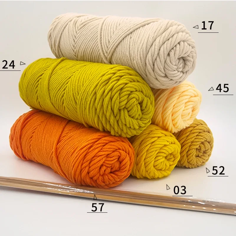 100g pc diy milk cotton yarn soft baby yarn hand knitting threads yarns for knitting and