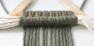 green macrame wall hanging knot patterns