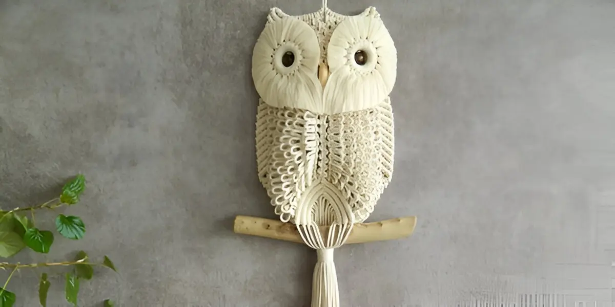 small white macrame wall hanging dimensions