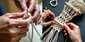 rope stretching macrame tension control