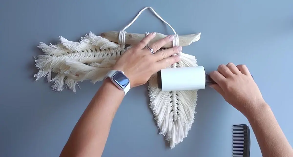 cotton cord macrame dust removal methods