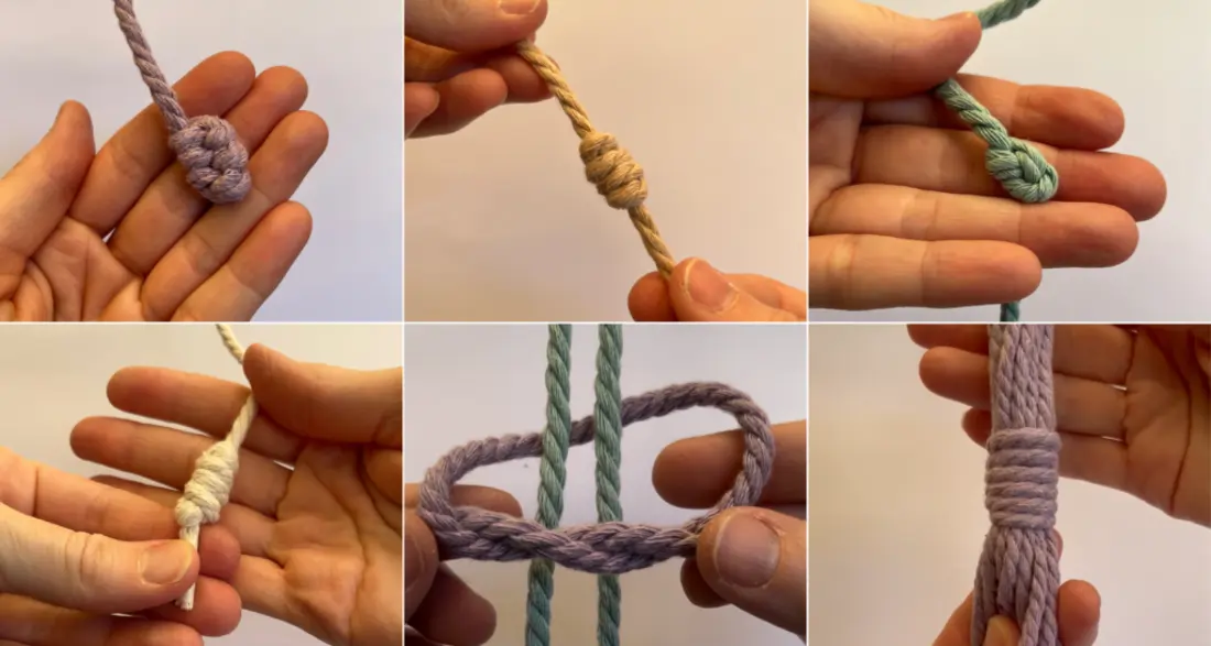 macrame cotton rope finishing methods