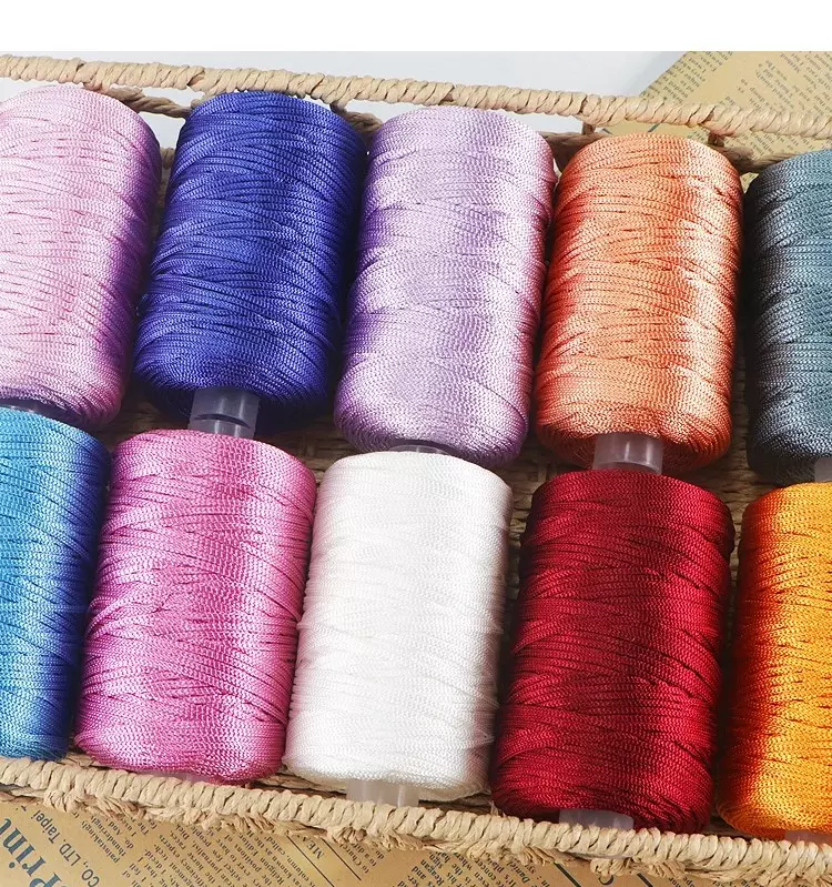 2 5mm crochet yarn summer ice rope for hand crocheting hat fashion light viscose thread 1 1