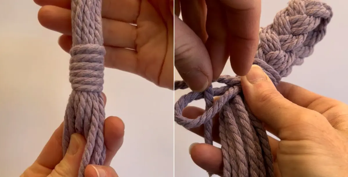 cotton cord macrame finishing techniques
