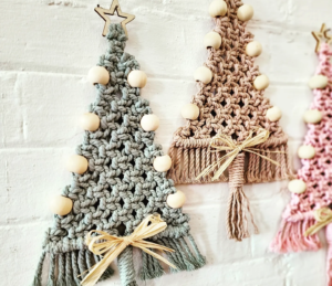 wooden beads macrame seasonal decoration ideas