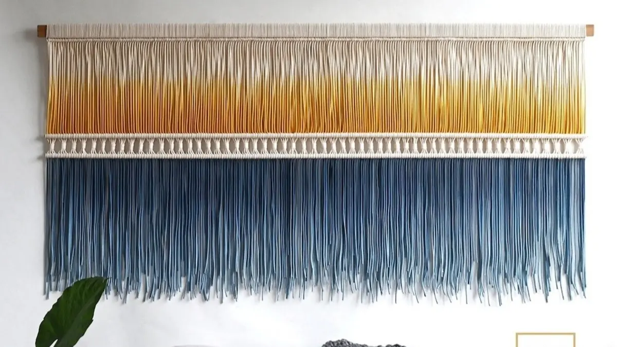 macrame art color dyes artistic finishes