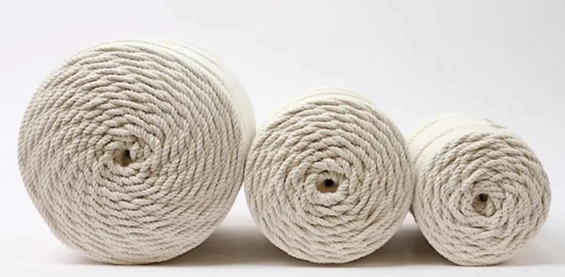 natural macrame cotton rope undyed authentic