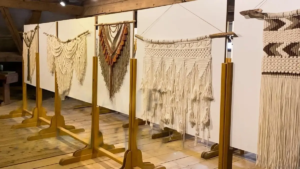 macrame art installation site specific considerations