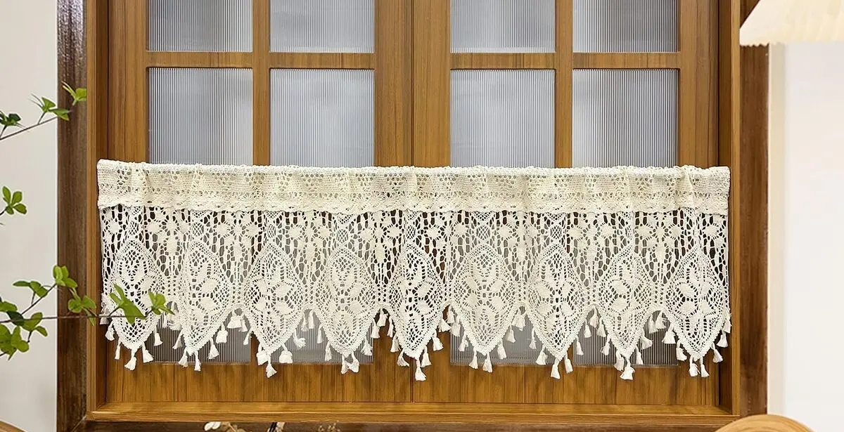 Macrame Lace Curtains Kitchen Cafe Style Hanging: Whip Up Wonder! Your 7-Step Guide to Charming Kitchen Decor Now! 1 macrame lace curtains kitchen cafe style hanging