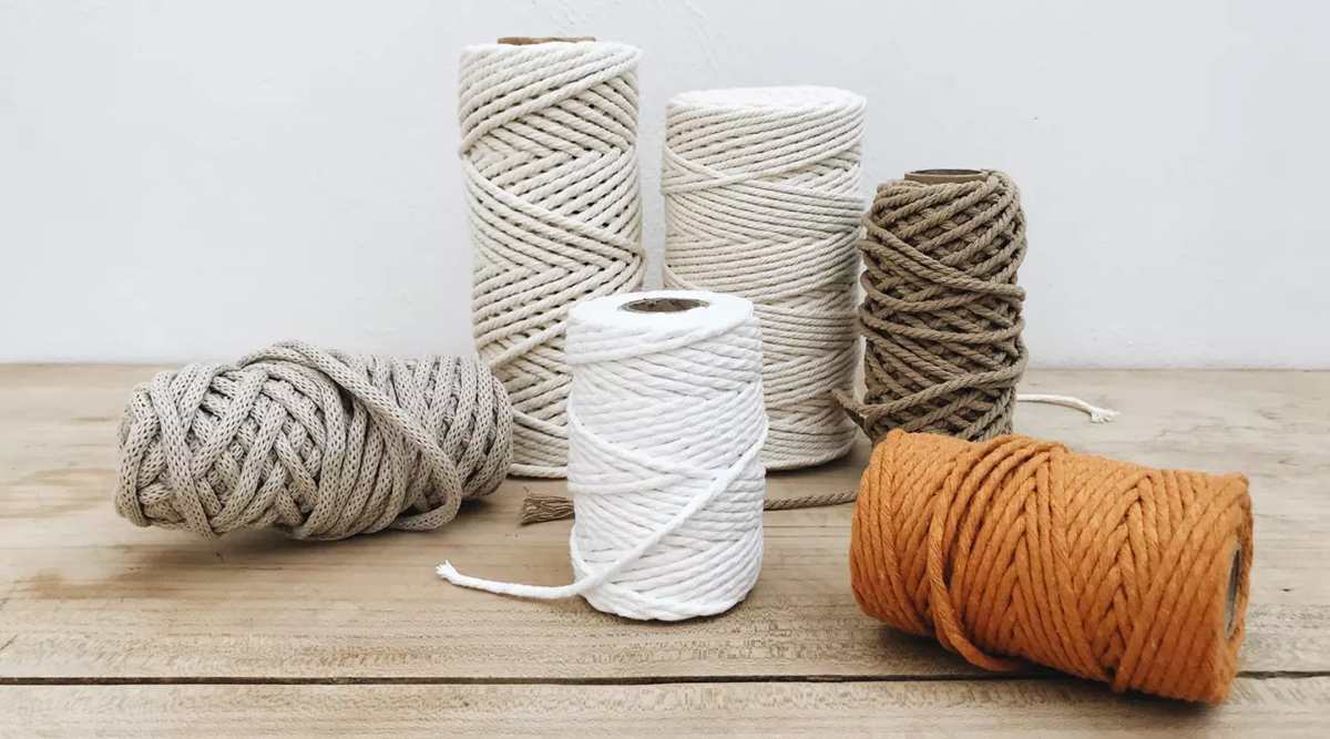 polyester single strand macrame cord weather resistant