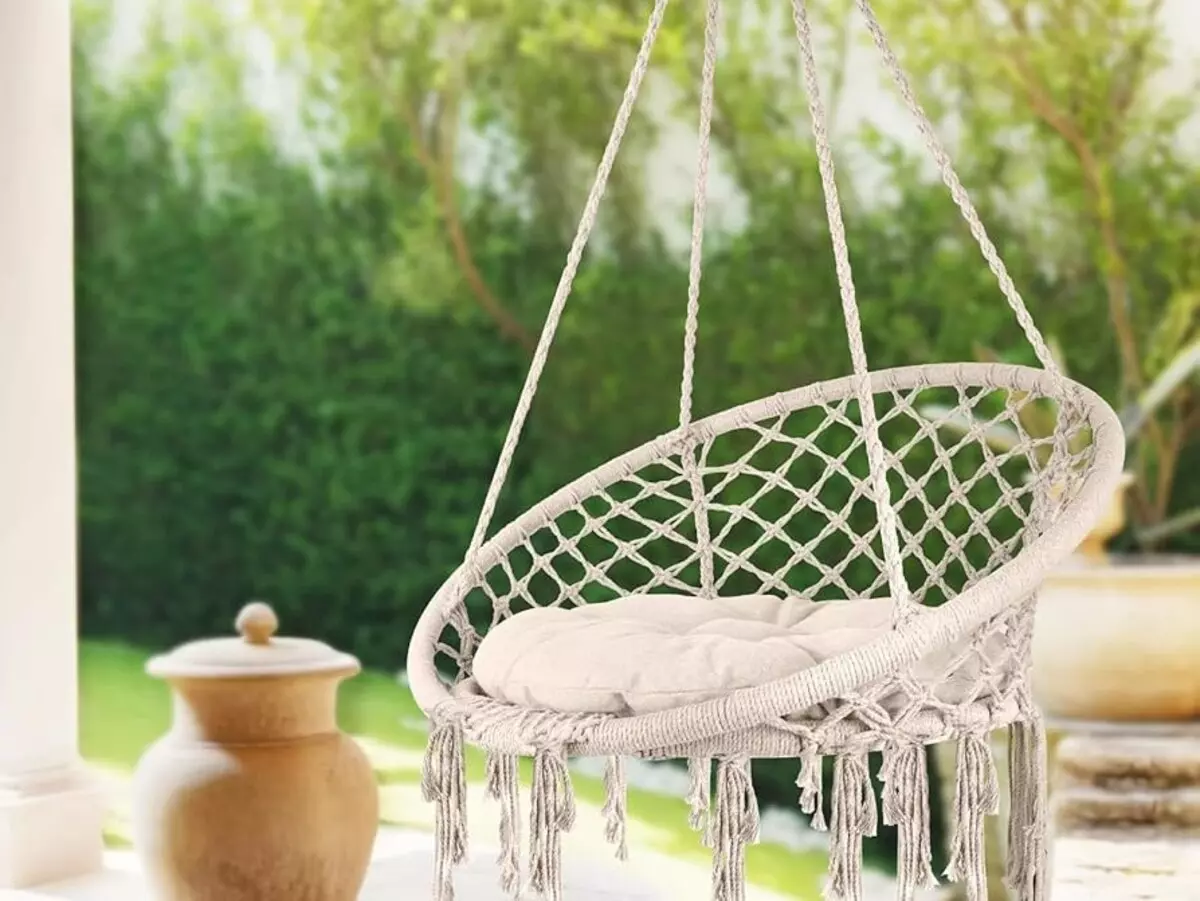 thick rope macrame outdoor furniture