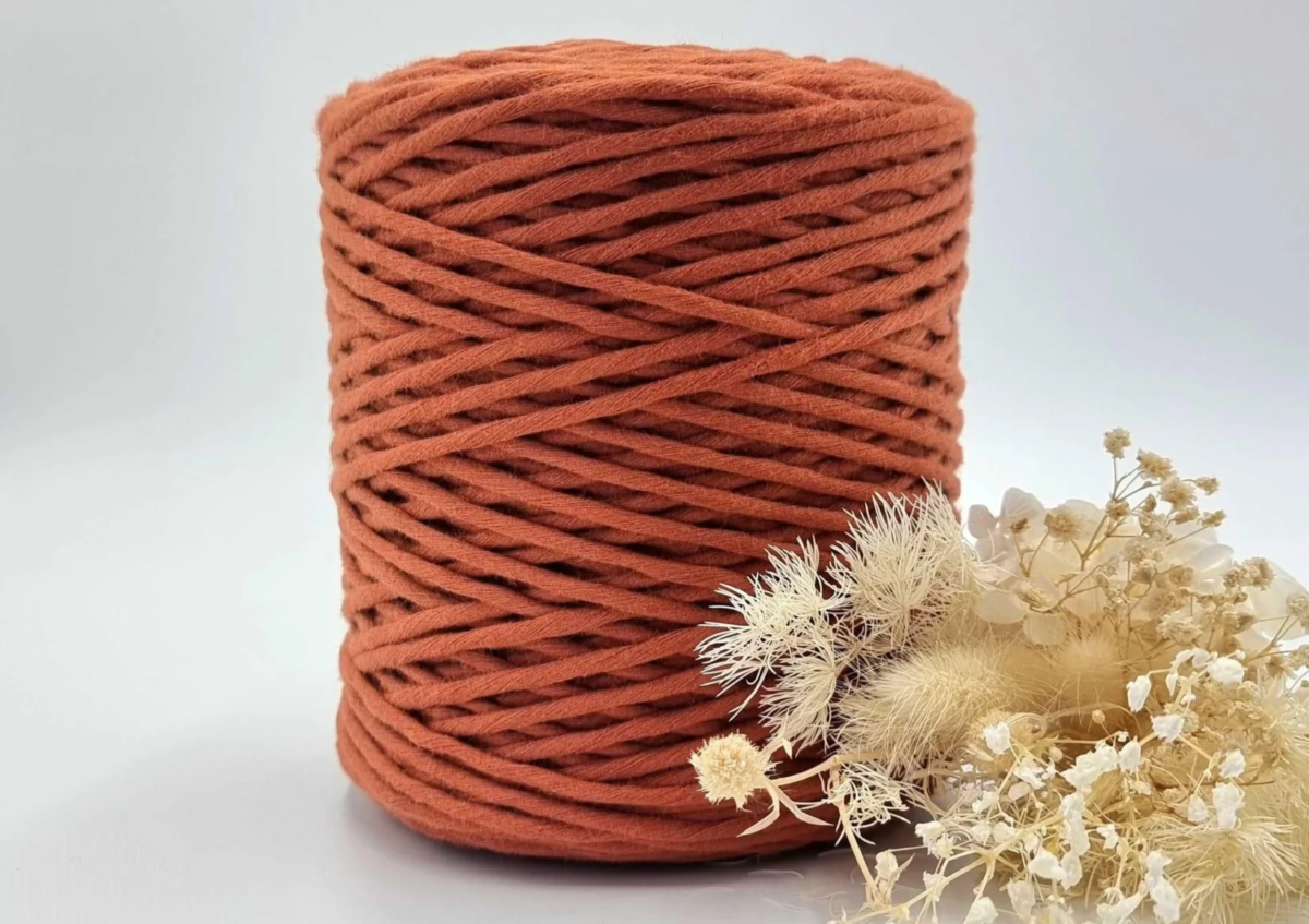 cotton single strand macrame cord 3mm