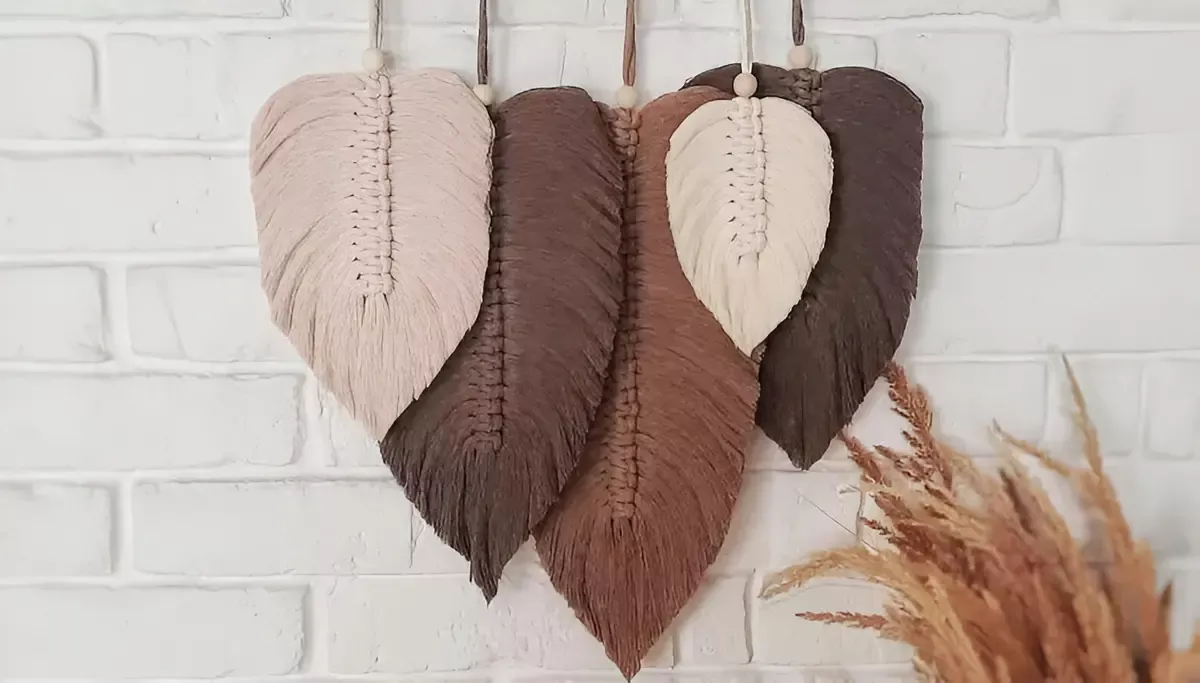 macrame wall decorations neutral earth tones