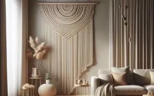 white macrame wall hanging height width