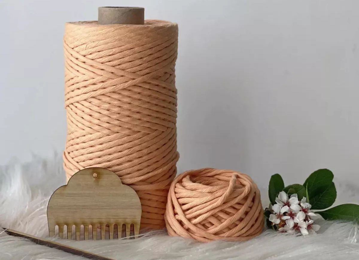 recycled single strand macrame cord sustainable