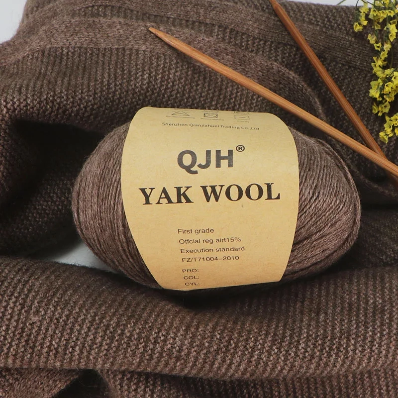 300gram natural mongolian 100 yak wool down organic mongolian premium yak wool yarn diy handmand undyed 1