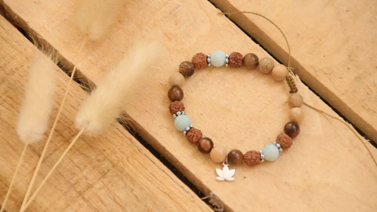 8mm wooden beads macrame bracelet tutorial