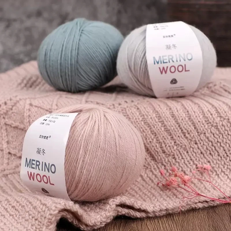 50g roll wool yarn thick thread wool yarn soft medium diy hand knitted crochet scarf clothes