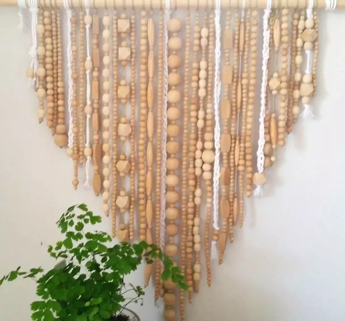natural wood beads macrame bohemian style