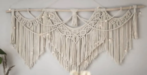 pure white macrame wall hanging materials