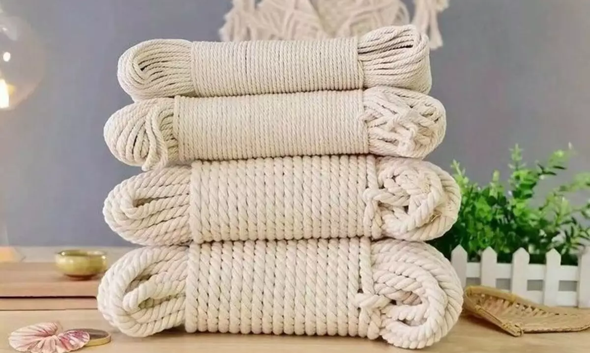 thick single strand macrame cord outdoor projects
