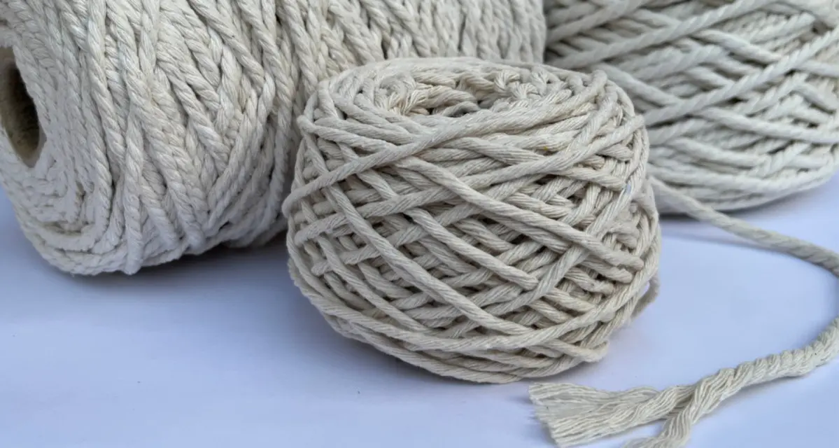 what is macrame cord made of cotton